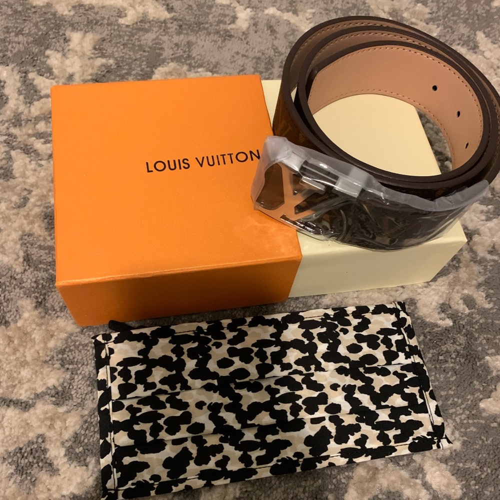 WOMENS belt In brown and tan print